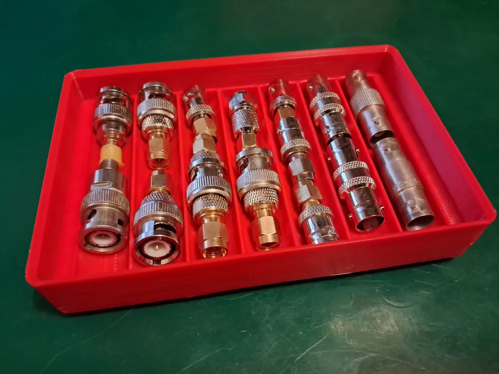 Stackable gridfinity trays for RF connectors - Free 3D Print Model ...
