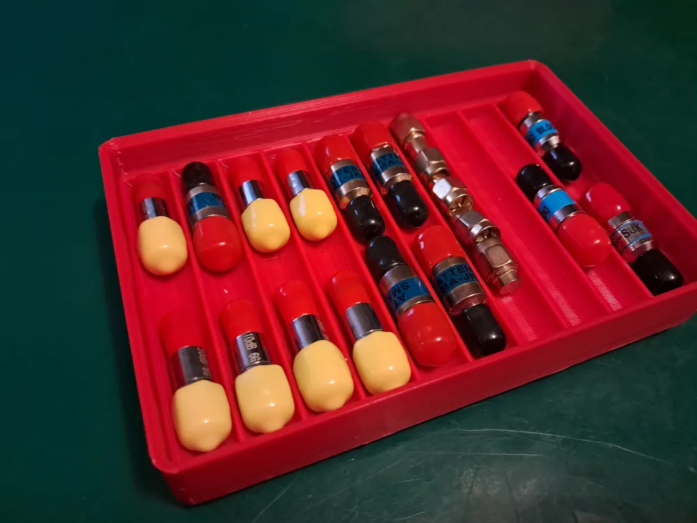 Stackable gridfinity trays for RF connectors - Free 3D Print Model ...