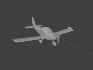 Evektor EV-97 Eurostar 1/30 scale model