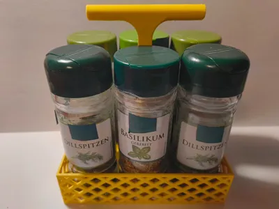 Compact Spice Holder for 6 Jars Ø 43 mm