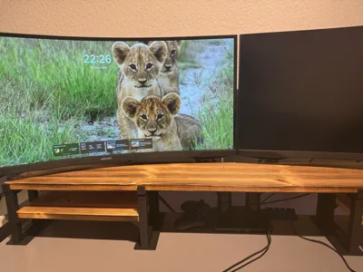 Supports for monitor riser (20cm x 2cm)