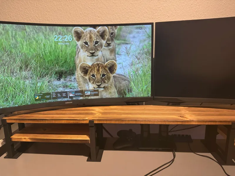 Stützen für Monitorerhöhung (20cm x 2cm)