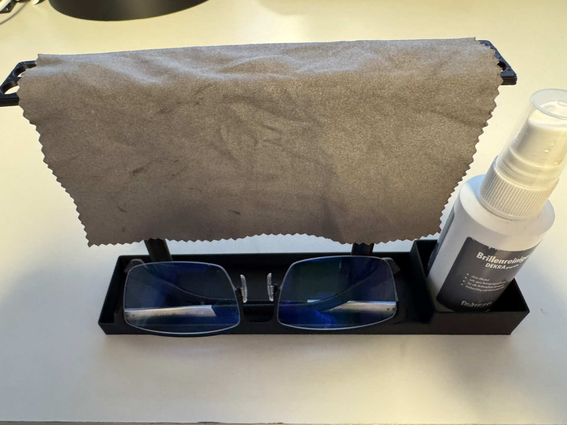 All-in-One Glasses & Cleaning Accessories Stand 3D model