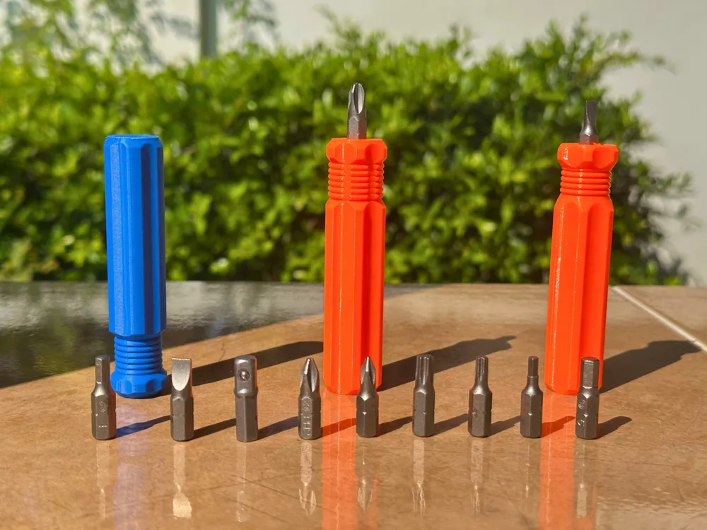 Power torque handle 1 4 6 35mm hex bits by tutu makerworld
