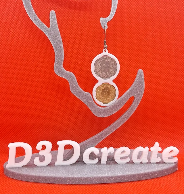 Swiss Franc earring