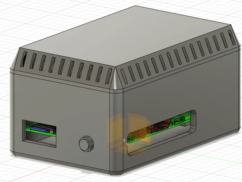 Orange Pi 5 Low-Profile ICE-Tower Case