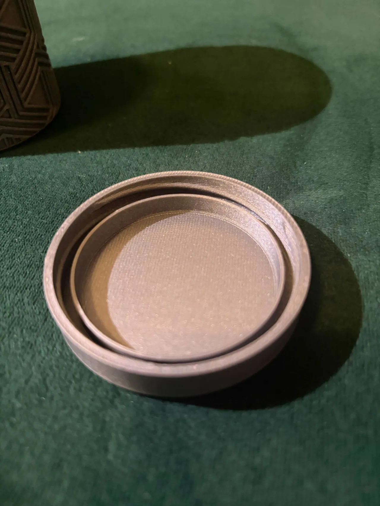 Embossed Jar (qtip? Pills? Earrings? Dices?) view 4