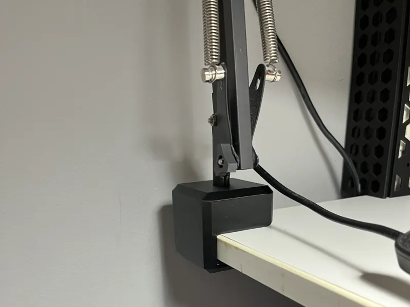 Ikea tertial lamp desk corner holder