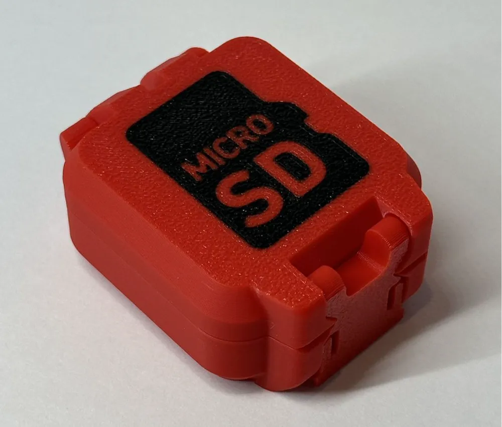 Microsd Storage Card Container MicroSD Card Container 2.0 - SnapLock Edition - Free 3D Print Model ...
