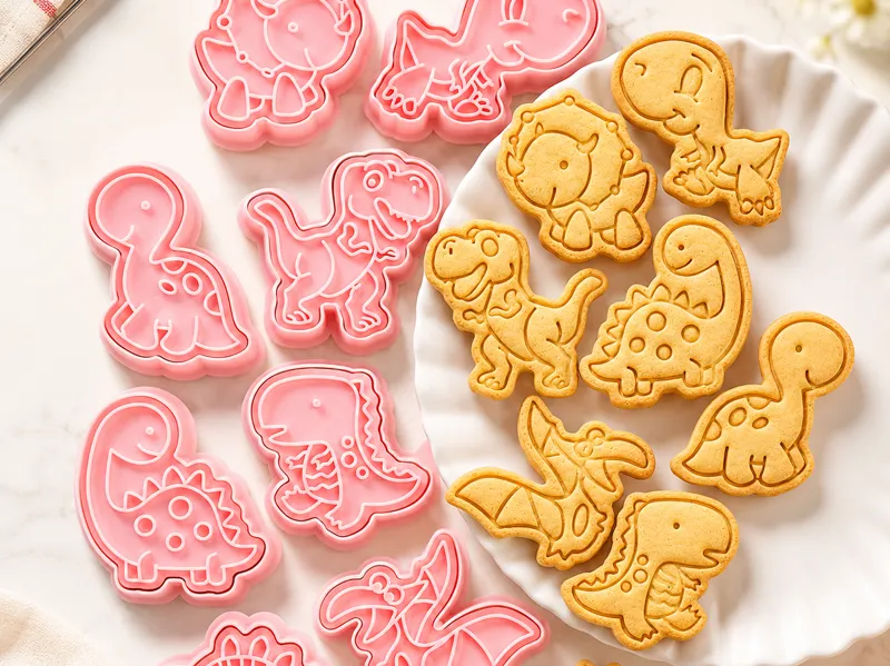Cute Dinosaur Cookie Mold Set