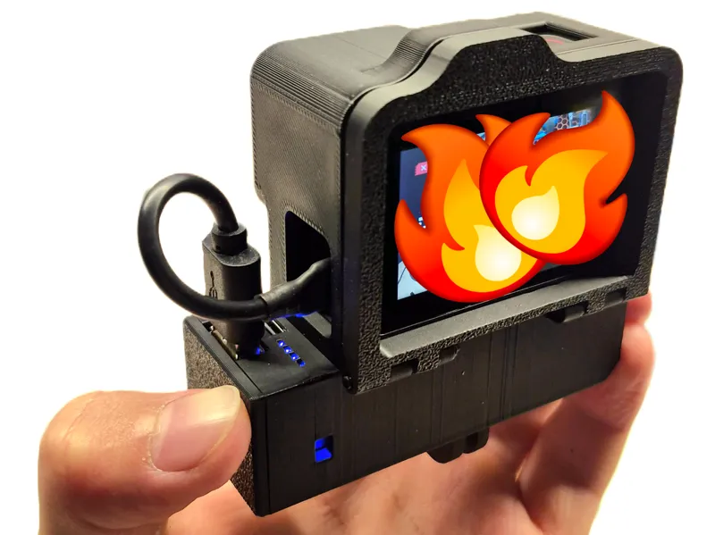 GoPro Hero 7/6/5 18650 Powerbank Case