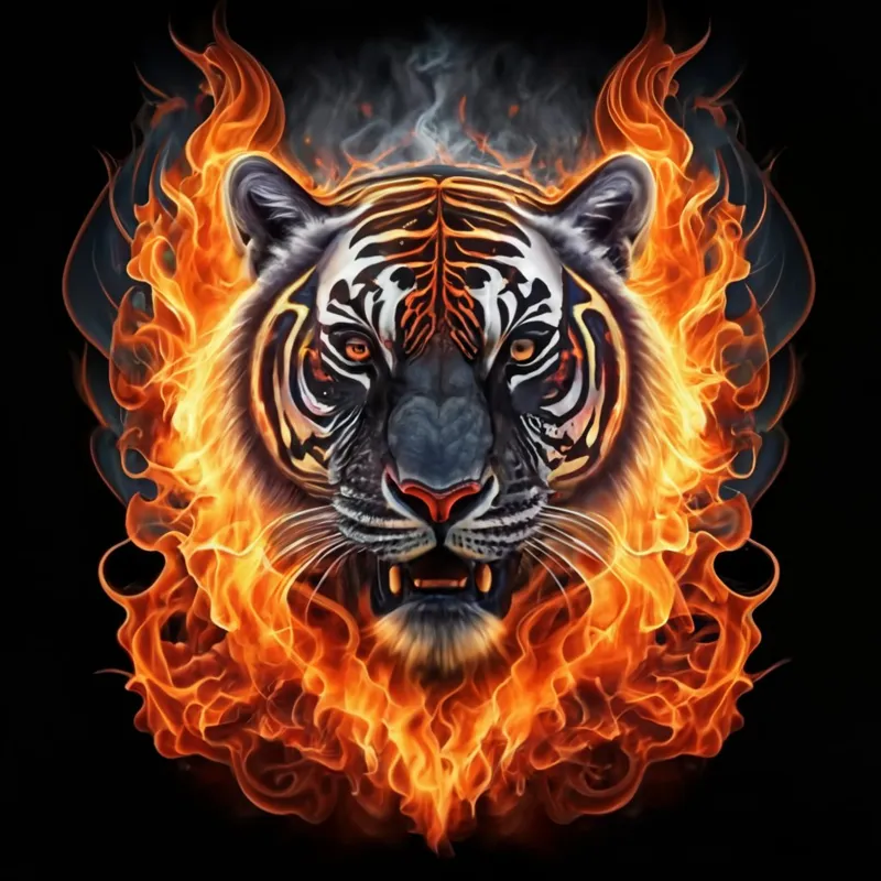 Fire Tiger (HueForge)