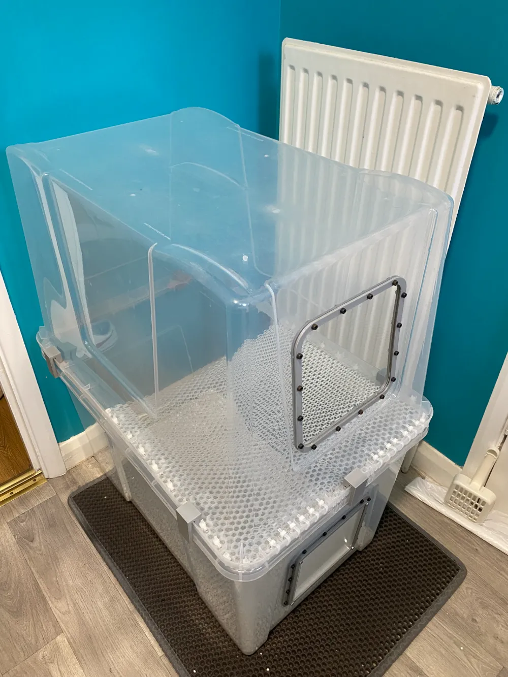 One way Cat litter box door + Upper opening + Clip by Andy3d MakerWorld ...