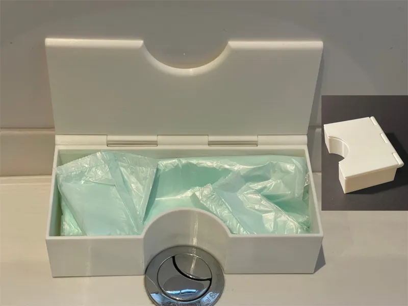 Sanitary Bag Storage Box for Toilet Cistern