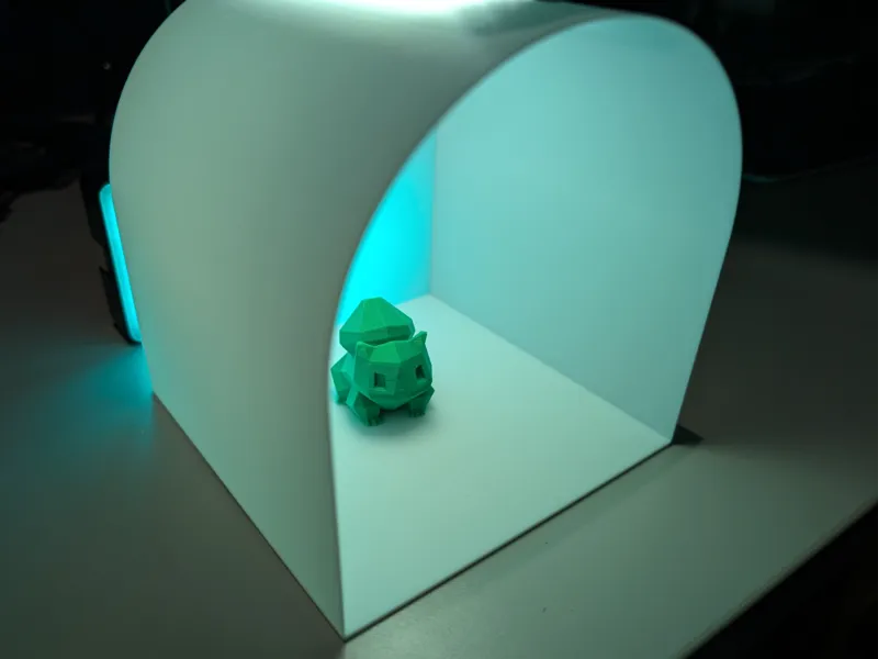 Curve Top Lightbox For small products (diffuser)