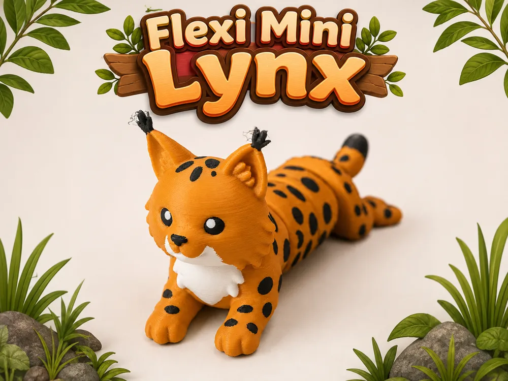 Letrero o emblema decorativo: Flexi Mini Lynx. Referencia del modelo original.
