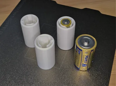 Dry Battery Spacer AA → C (Converts AA size to C size)