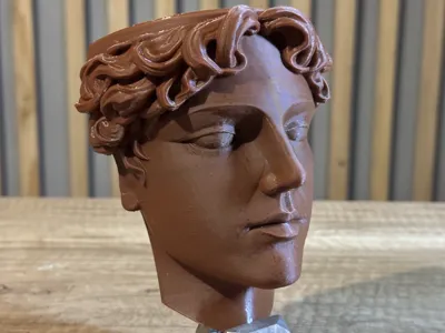 Greece head vase model