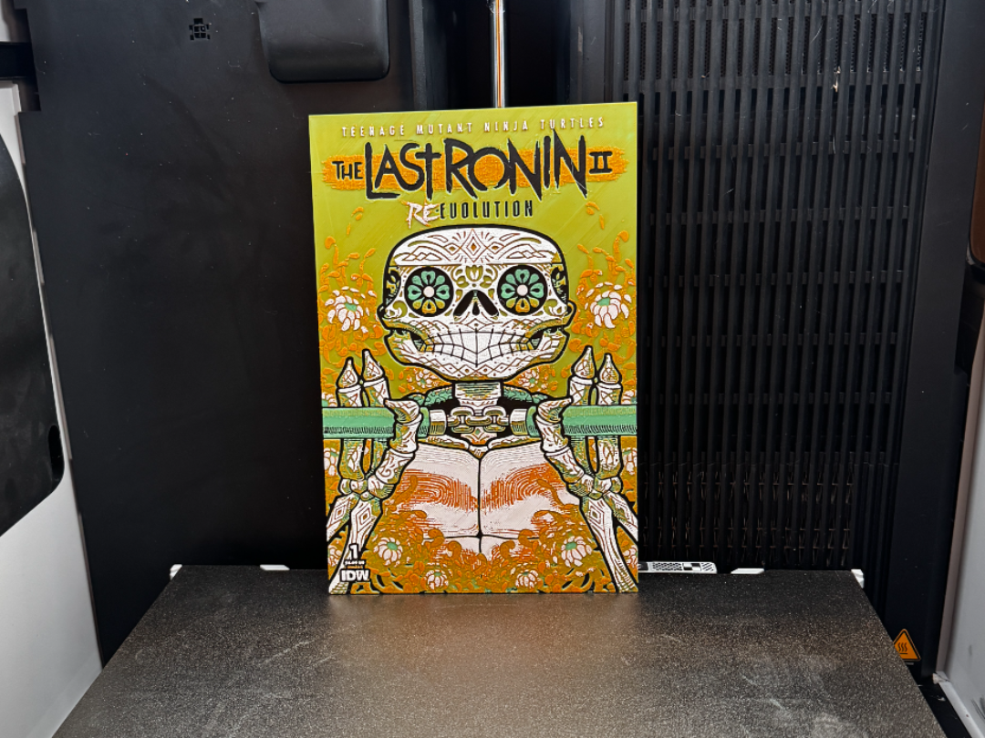 TMNT Dia De Los Muertos Comic Michelangelo Canvas