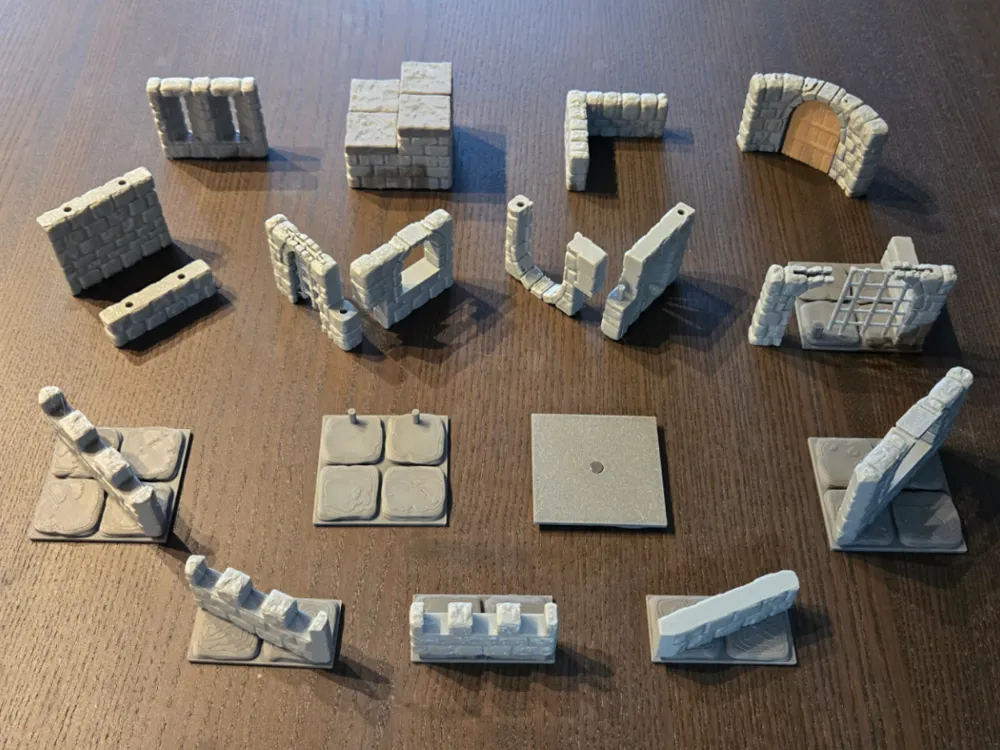 OpenForge Modular Dungeon Stone - Reusable - Free 3D Print Model ...