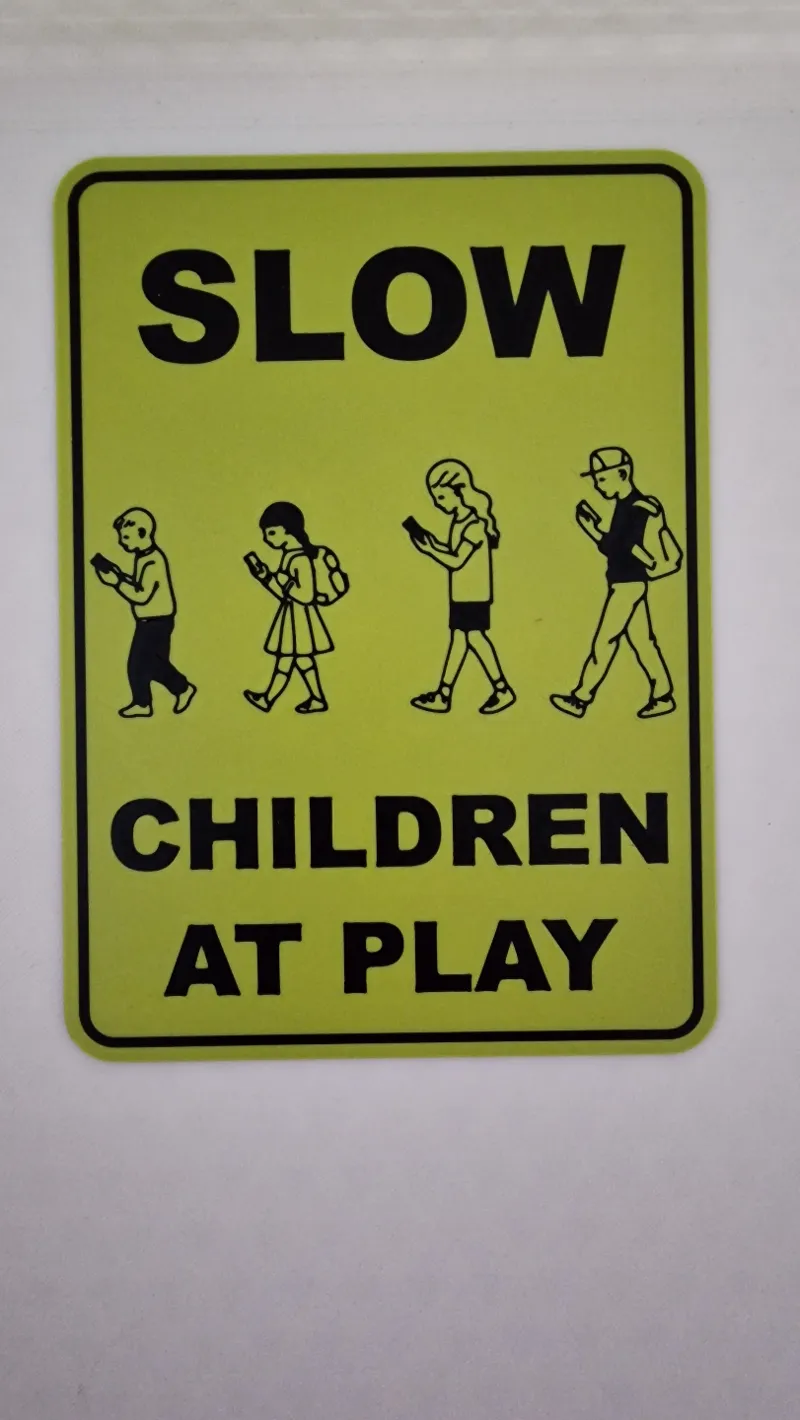 Sign Children at play