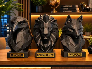 KIT DECORAÇÃO DISCIPLINA FOCO EXECUÇÃO 15 CM