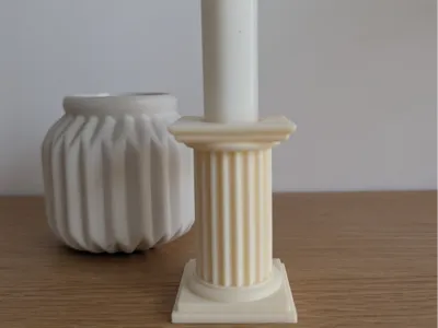 Greek column candlestick – Mythological Elegance 