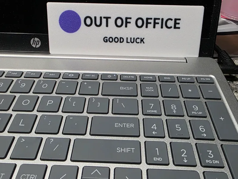 Real Teams Status - Out of Office Good Luck