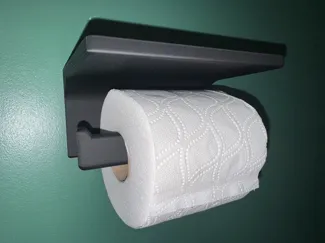 Toilet Roll Holder with Shelf