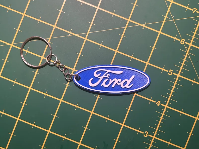 Ford keyring with hole