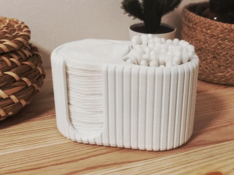 Qtip und Makeup Pad Organizer