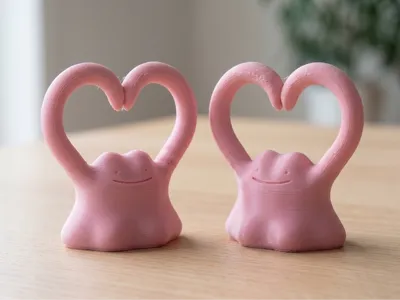 Ditto in love Pokemon toy