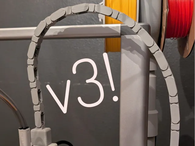 A1 Hotend Cable Chain v3!