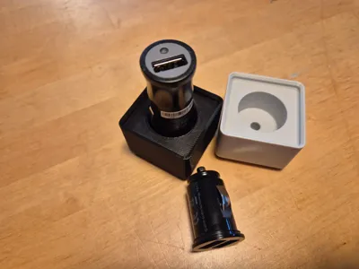 Gridfinity Car charger with USB ports, 12/24 V