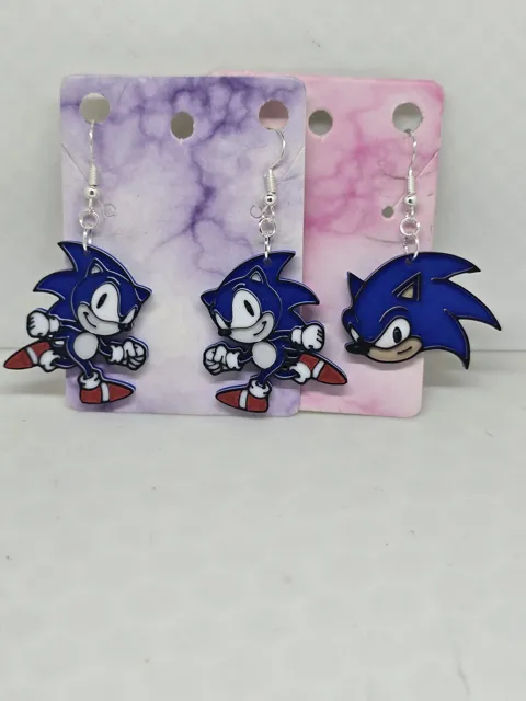 Sonic The Hedgehog Earrings