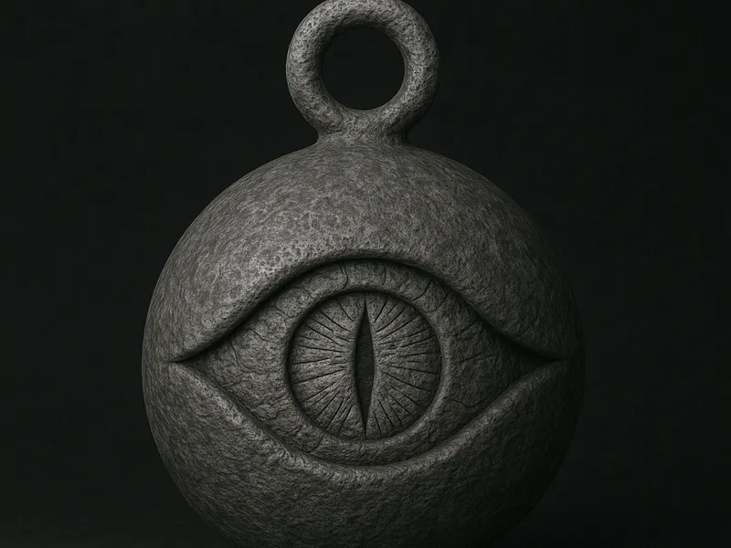 Kurama Eye truth seeker orb double sided necklace