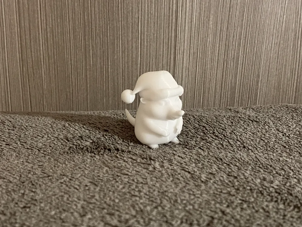 Mouse with Christmas Hat by JMaker - MakerWorld