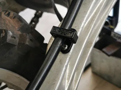 DR350S Swingarm Brake Hose Bracket