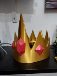 Ice king's crown from Adventure Time with gems