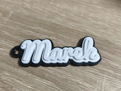 Keychain Marek BlackWhite
