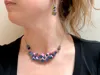 Necklace Flat Top, 3 parts, and 2 earrings