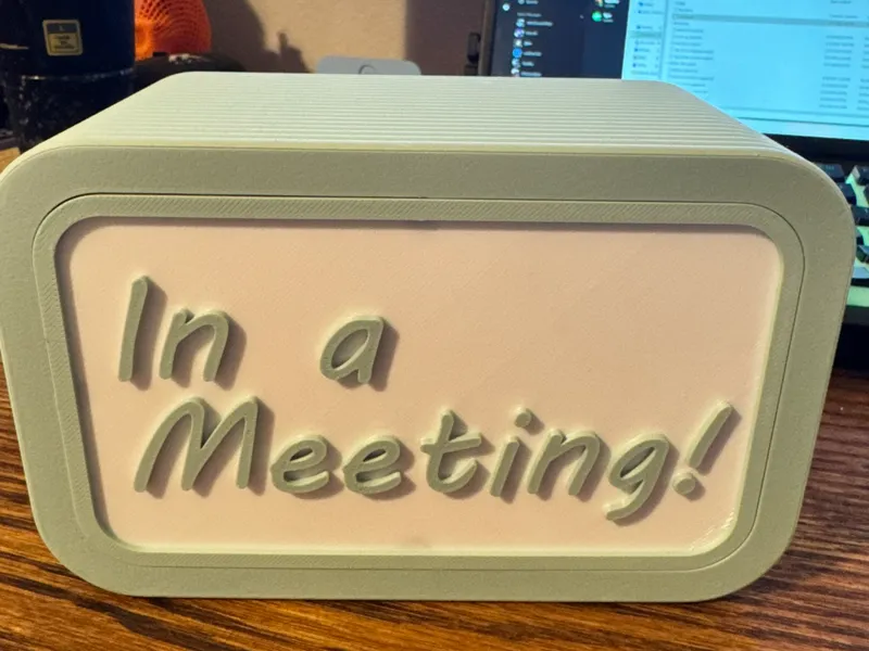 Light Up Desk Sign (Office / WFH Light)