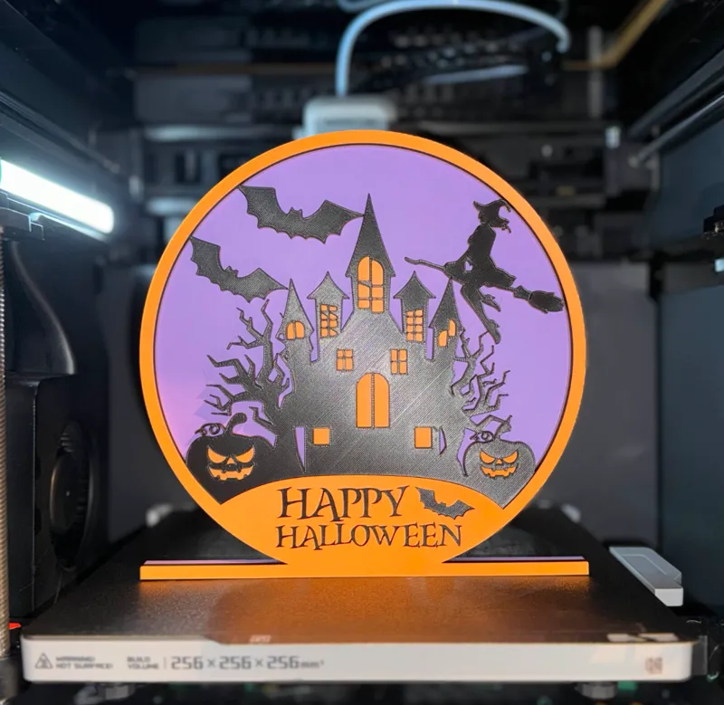 4 Layer multicolor Halloween decoration variations