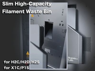 [Super slim type] Filament Poop Bin / Waste Bin
