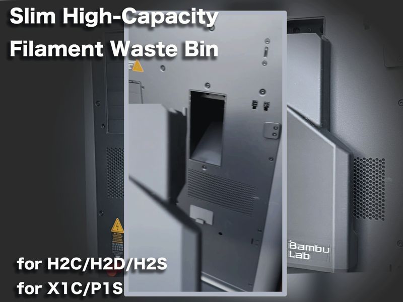 [Super slim type] Filament Poop Bin / Waste Bin