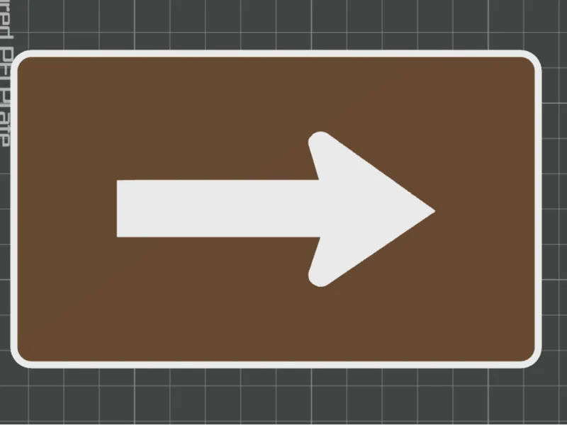 Arrow Trail Sign