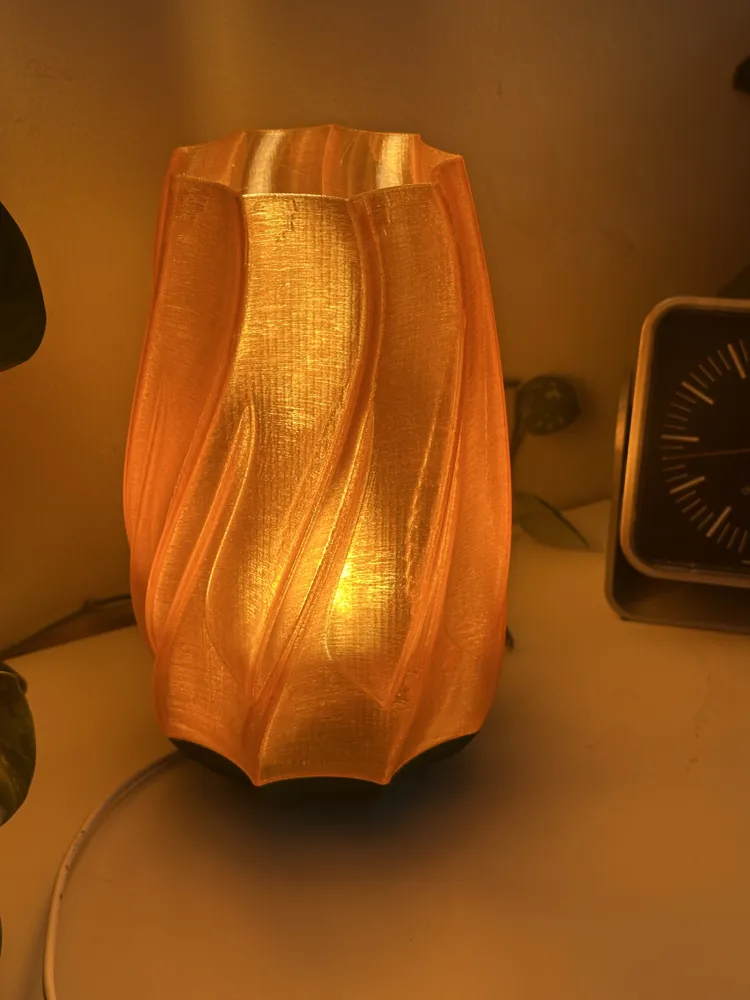 Modern Lamp. Organic Flowing Design with diffuser - Free 3D Print Model ...