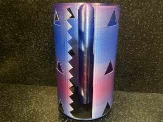 Triangle paper towel holder