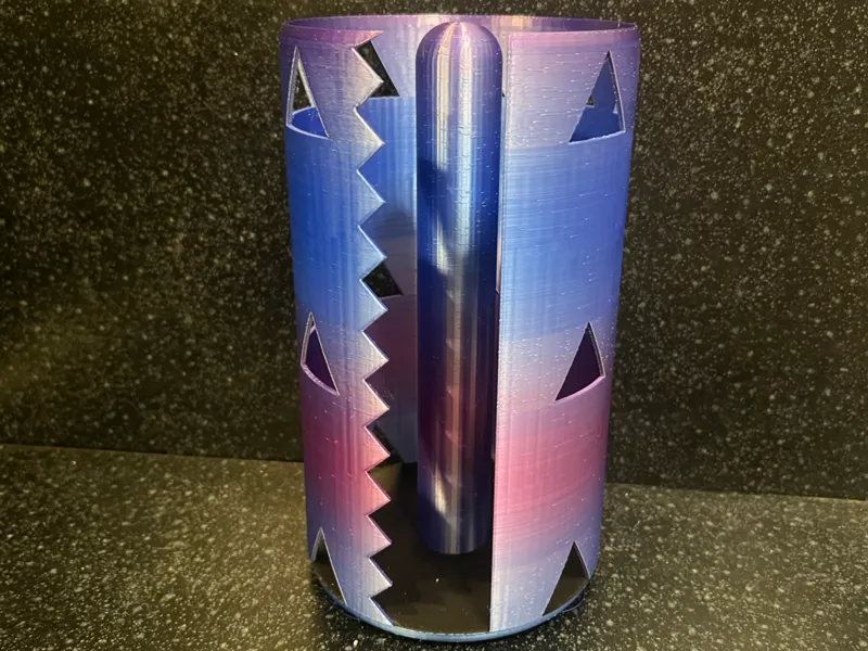 Triangle paper towel holder