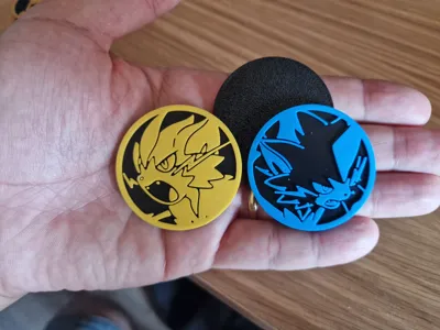 Zeraora & Mega Zeraora Pokemon coin